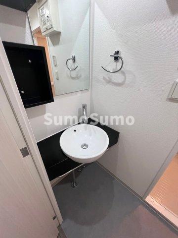 洗面設備　広い洗面スペース