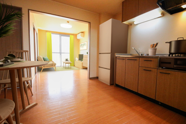 居室・リビング　家具や小物はＣＧで加工しています。