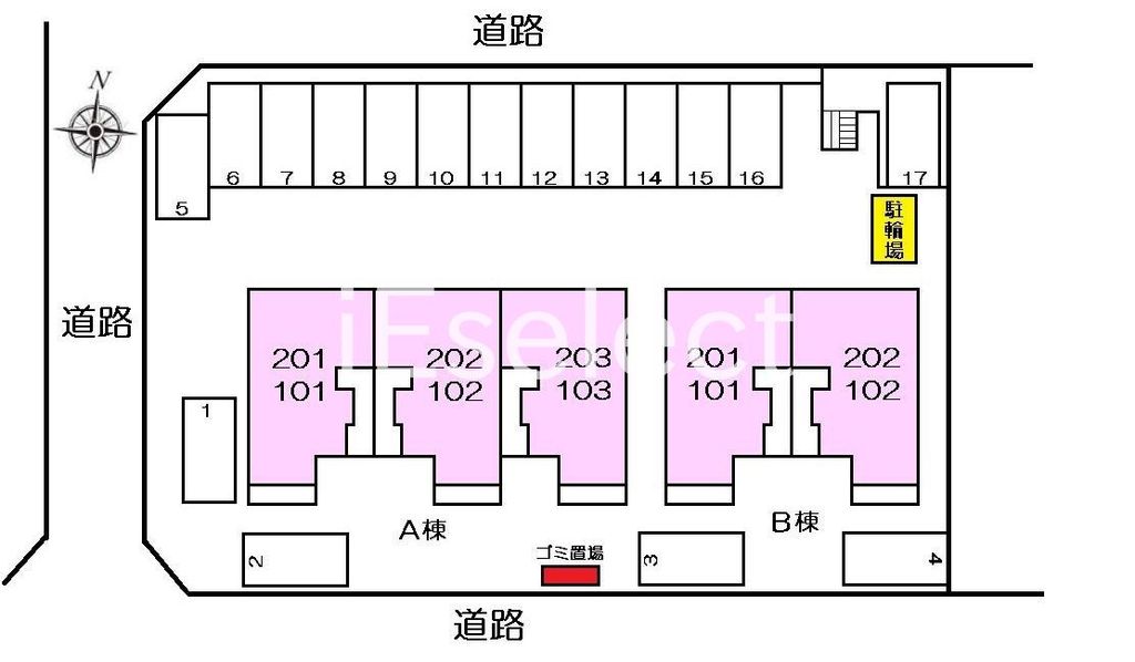エントランス　配置図です