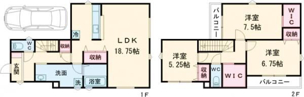 明石市魚住町西岡part4の間取り写真