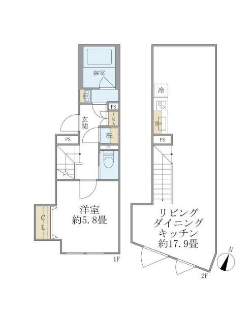 プラティーク中野坂上の間取り写真