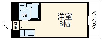 ビラ三秀植田の間取り写真