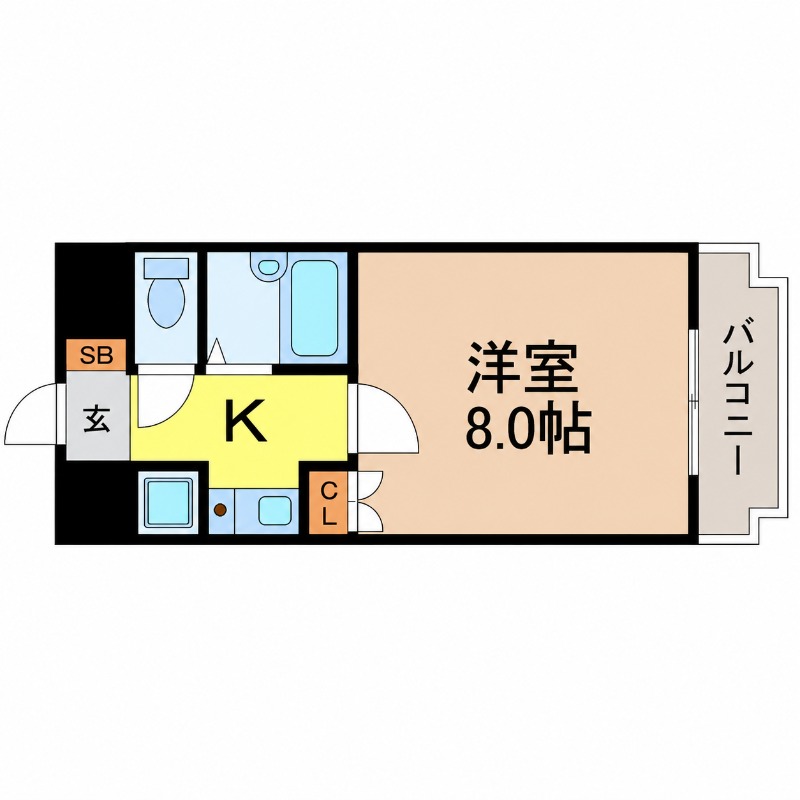 地下鉄名城線 熱田神宮伝馬町駅 徒歩1分 6階建 築33年の間取り写真