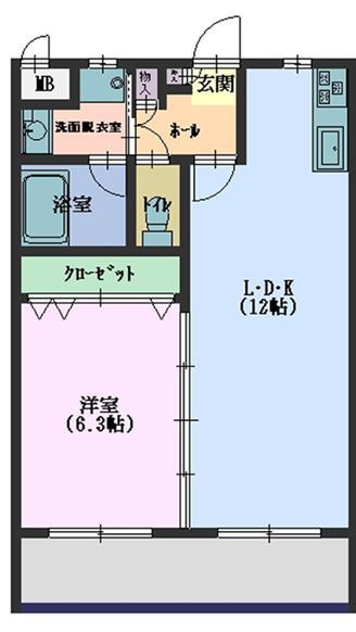 ファミーユ Bの間取り写真