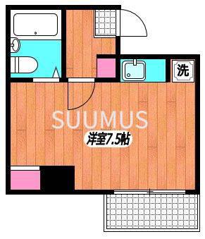 東京メトロ千代田線 代々木公園駅 徒歩10分 3階建 築33年の間取り写真