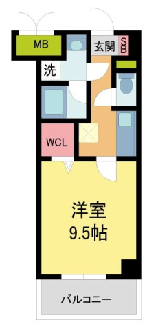 ラビィNAKAZENの間取り写真