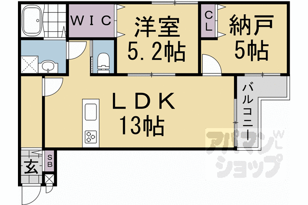 CasaWood壬生の間取り写真