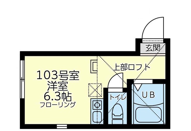 小田急線 生田駅 徒歩19分 2階建 築4年の間取り写真