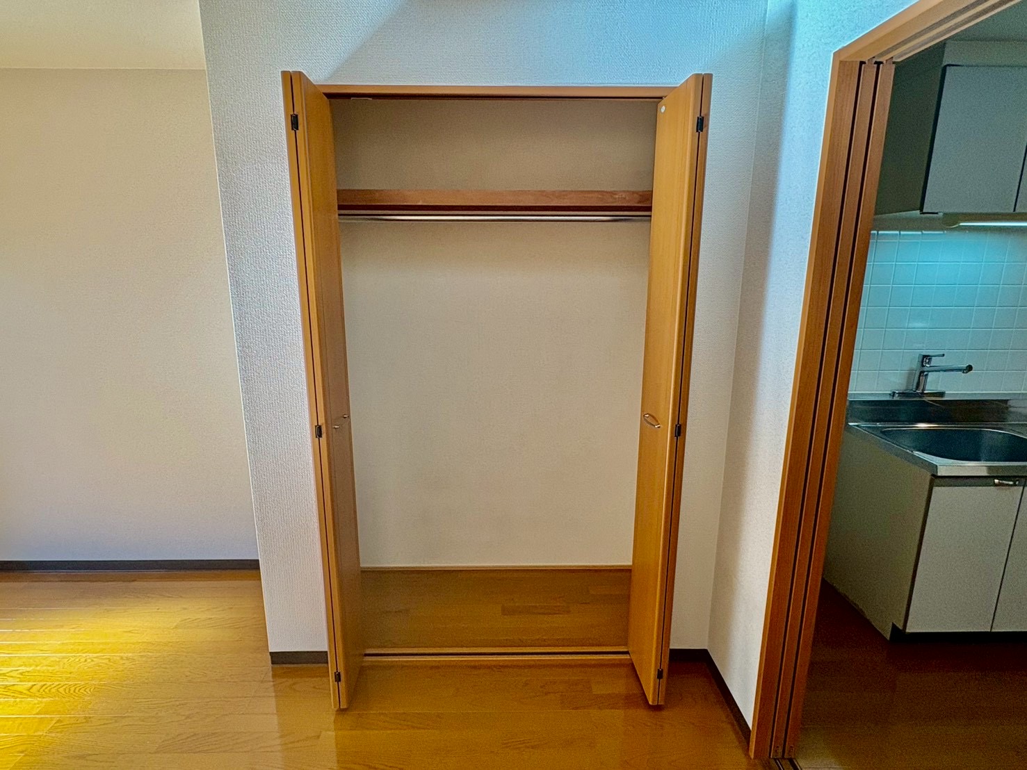 収納　クローゼット付きで収納も困りません！（同仕様写真）