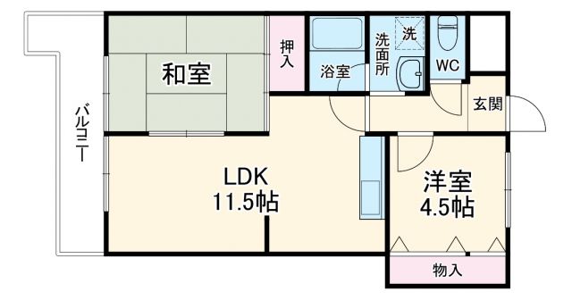 フローラル千里中央2号館の間取り写真