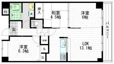 ピノシャトレの間取り