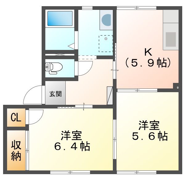 ハイビスカス Ｂの間取り