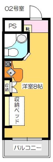 【高松市松福町のマンションの間取り】