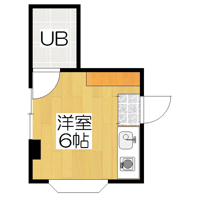 京都市上京区紙屋川町のマンションの間取り