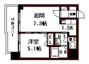 Ｆｒａｎ　Ｓｅｊｏｕｒ山鼻の間取り