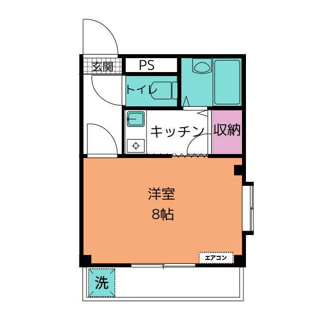 スカイハイツの間取り