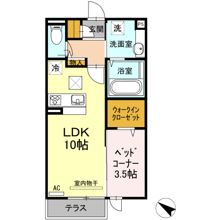 メゾン シャルムの間取り