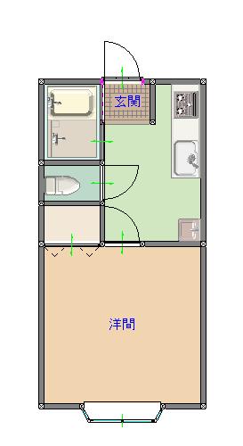 フラットS・Nの間取り