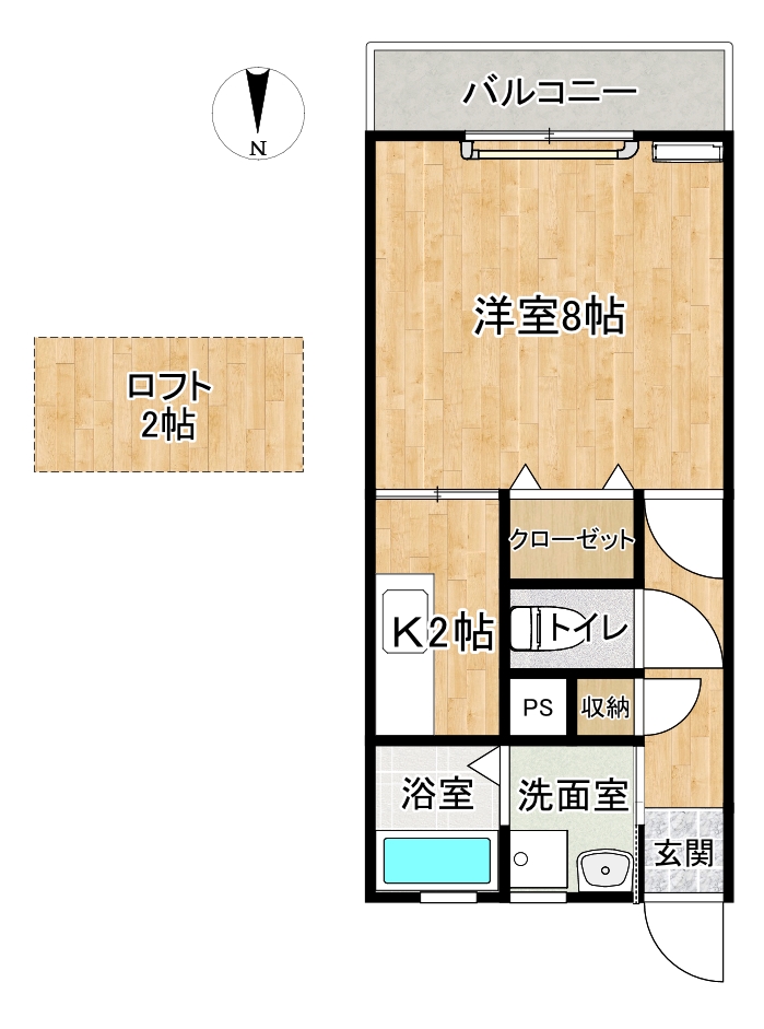 グランドーレ早岐の間取り