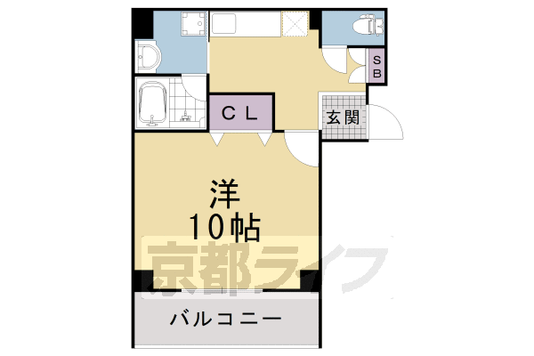 京都市下京区富永町のマンションの間取り