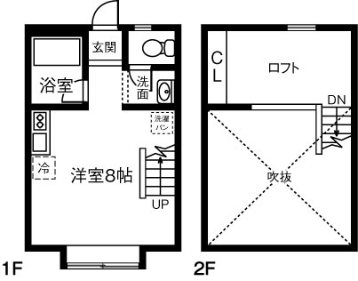 ル・シェノン苅安賀の間取り