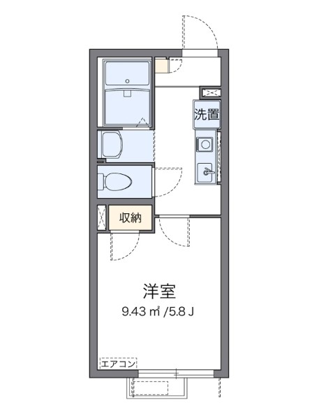 東京都板橋区高島平５（アパート）の賃貸物件の間取り