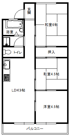 箕面パークヴィラの間取り