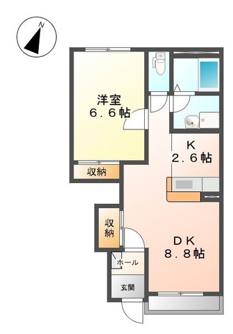 アルシオーネ　壱番館の間取り