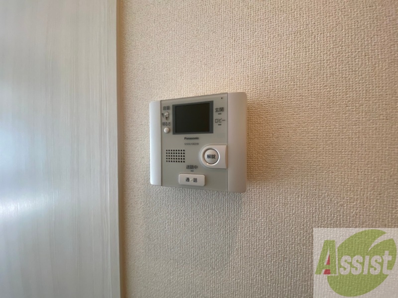 セキュリティ　インターホンで来客確認ができます。安心ですね。