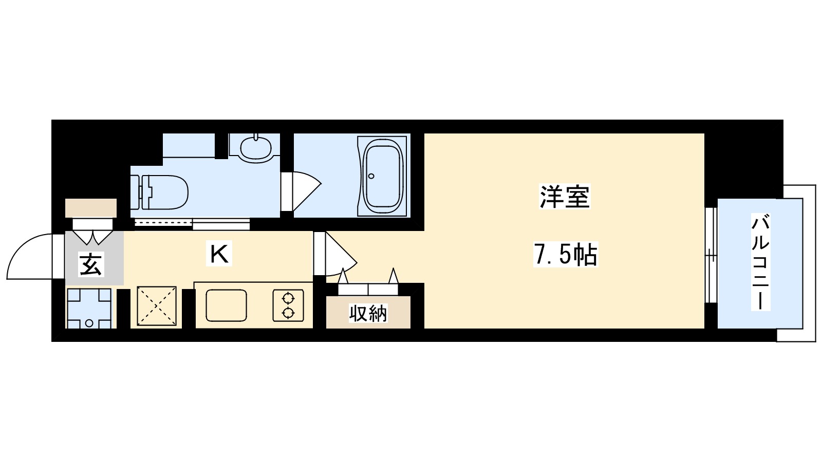 ルネフラッツ森小路IIの間取り