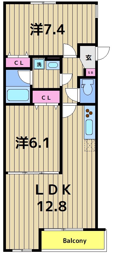 【Sky Rokuchoの間取り】