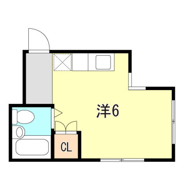 明石市東仲ノ町のマンションの間取り