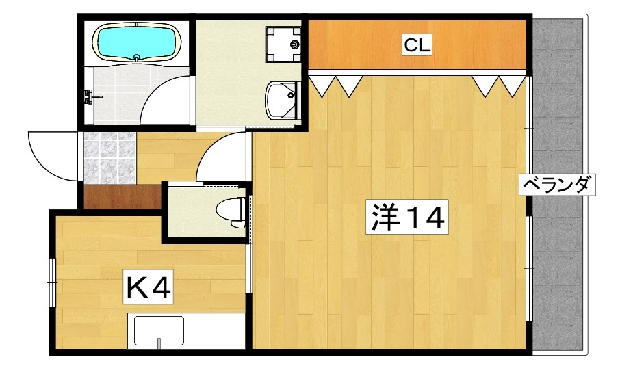 清水谷コーポの間取り