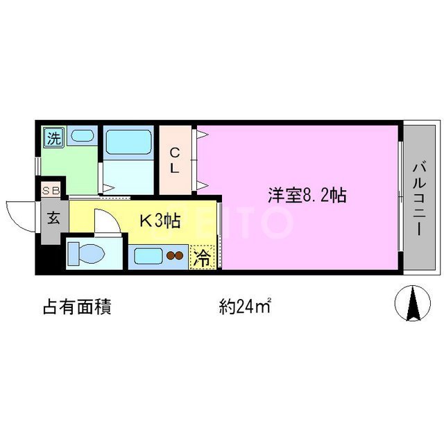 エクセレント出町柳の間取り