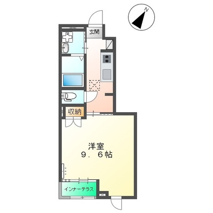 出雲市塩冶町のアパートの間取り