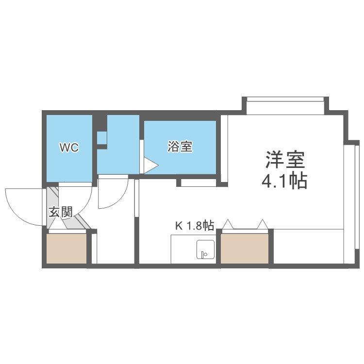 ピュア東彩館　ＶＩの間取り