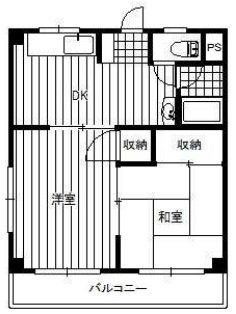 坂戸市末広町のマンションの間取り