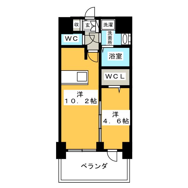 プレサンス錦通ＴＨＥ葵の間取り