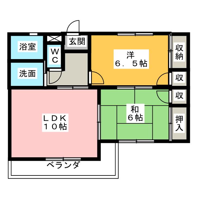 グリーンハイツヤマモの間取り