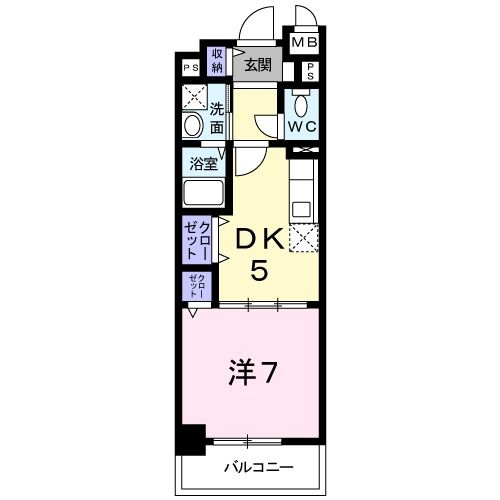 大和高田市永和町のマンションの間取り