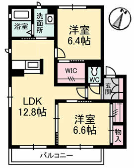 シャーメゾン　プランドールの間取り