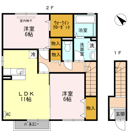 エスペランサ壱番館の間取り