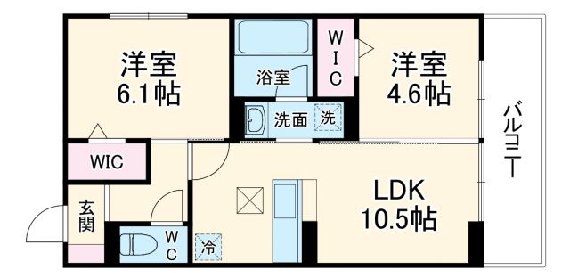 ボヌールの間取り