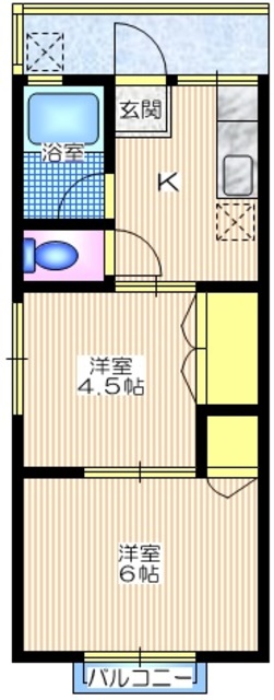 シティハイム　鹿島の間取り