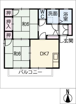 ウッドパレス旭の間取り