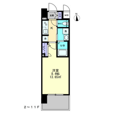 S-RESIDENCE中央町alectraの間取り