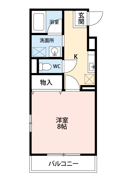 碧南市向陽町のマンションの間取り