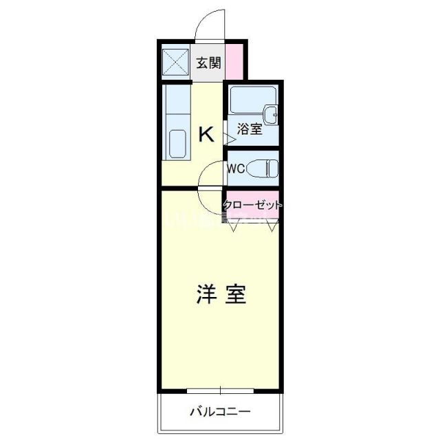 掛川市岩滑のマンションの間取り