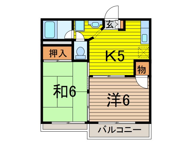 ラプラスシマＢの間取り