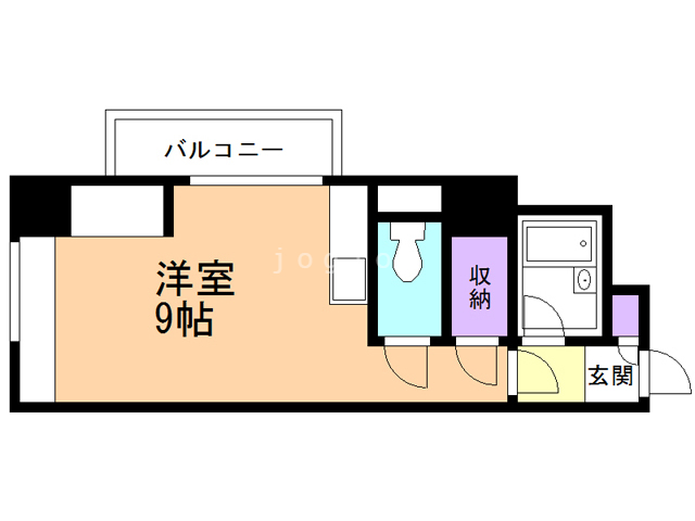 札幌市手稲区手稲本町一条のマンションの間取り